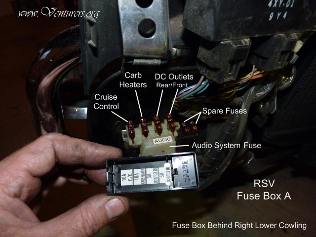 Yamaha v star 650 store starter relay location