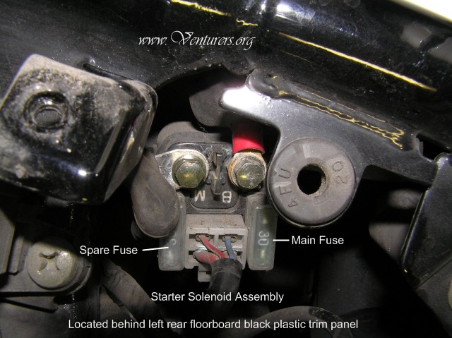 yamaha v star 650 starter relay location